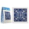 Diamond Dotz White on Blue Kit with Frame Pattern Diamond Painting Kits for Adults - Diamond Art Kits a Relaxing Creative Craft Kit with Dotz Gems 3.5x3.5